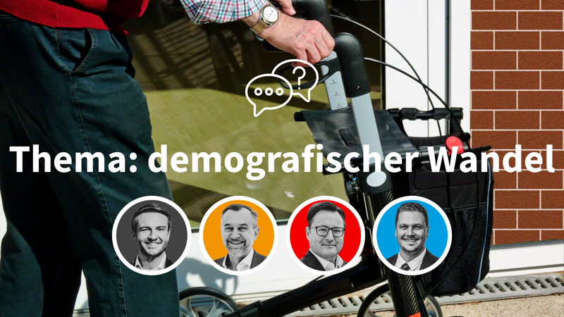 Wie die Kulmbacher Landratskandidaten auf den demografischen Wandel in der Region reagieren wollen.