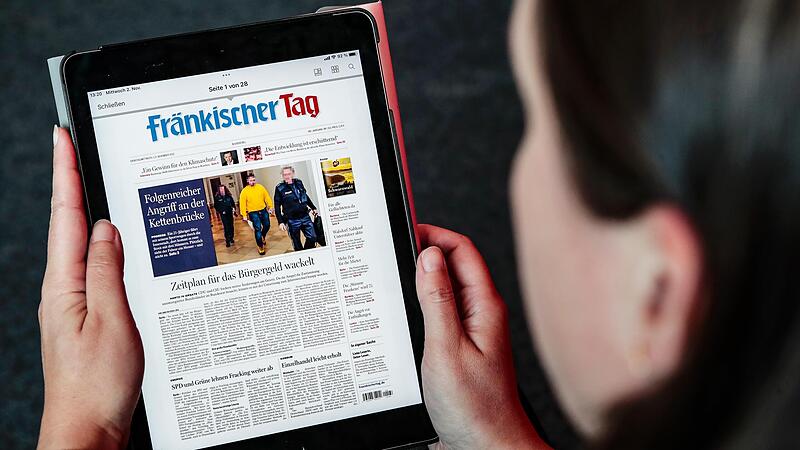 Auf dem Tablet l&auml;sst sich das E-Paper der Zeitungen der Mediengruppe Oberfranken besonders komfortabel lesen.