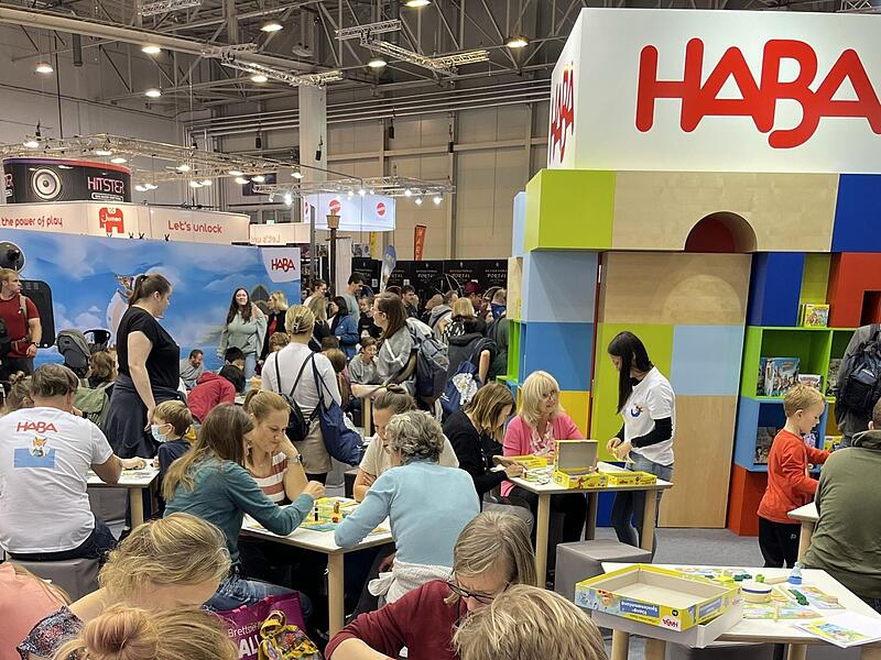 Der Spielwarenhersteller Haba aus Bad Rodach (Landkreis Coburg) präsentierte sich jetzt bei einer Messe in Essen.