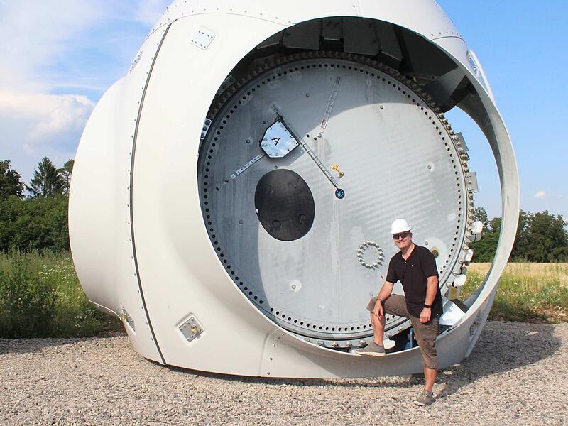 Besuch auf der Baustelle: Windr&auml;der bei Tremersdorf