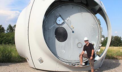Besuch auf der Baustelle: Windr&auml;der bei Tremersdorf