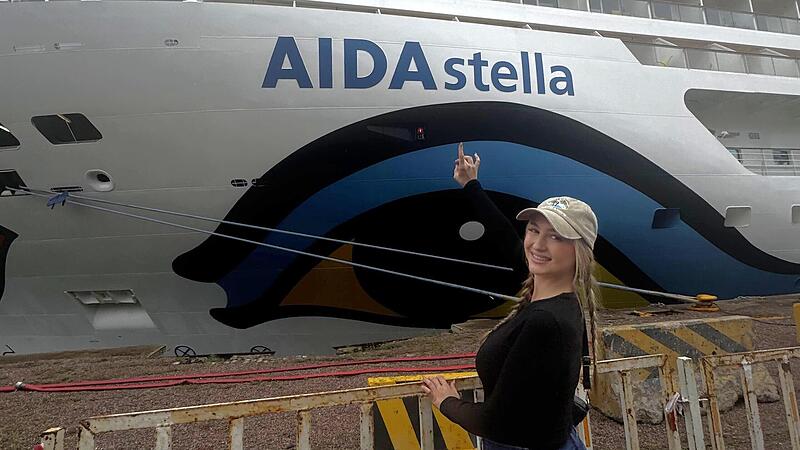 Als Friseurin arbeitet Eva Weber auf der Aida Stella und reist durchs Mittelmeer.