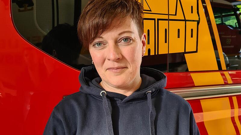 Sandra N&auml;gel kam &uuml;ber ihren Mann zur Feuerwehr.Forchheim & Fr&auml;nkische Schweiz