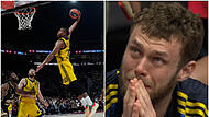 Der Ex-Bamberger Devon Hall schloss kurz vor der Halbzeitpause spektakulär ab, Nicolo Melli (rechts) konnte seine Emotionen kurz vor dem Triumph mit Fenerbahce Istanbul nicht mehr verstecken.