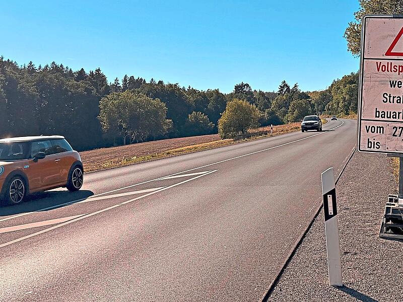 Zwischen Garitz und Albertshausen muss die Stra&szlig;e ab Ende August komplett gesperrt werden. Annett L&uuml;deke