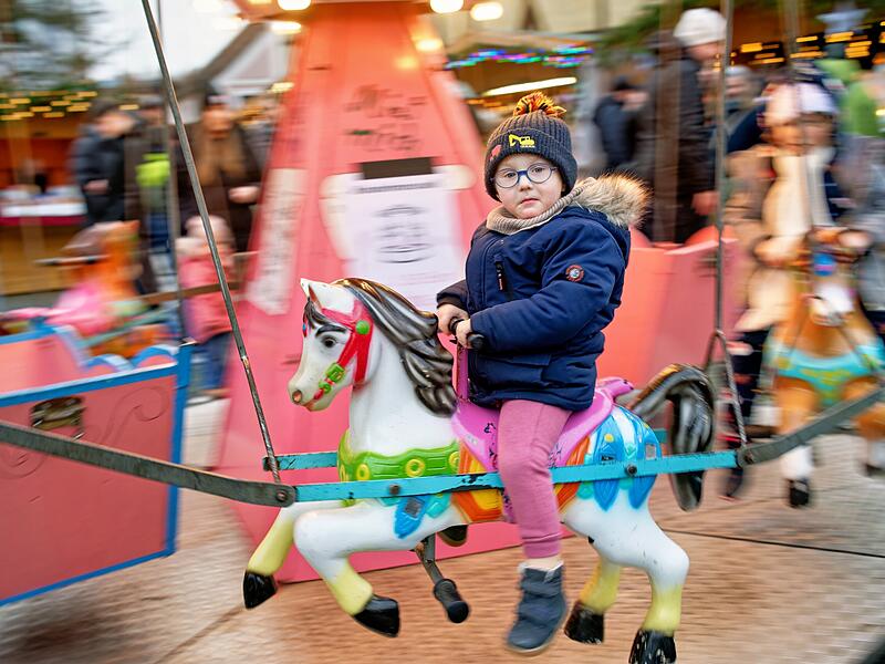 Auf dem Weihnachtsmarkt in Baunach werden Träume wahr