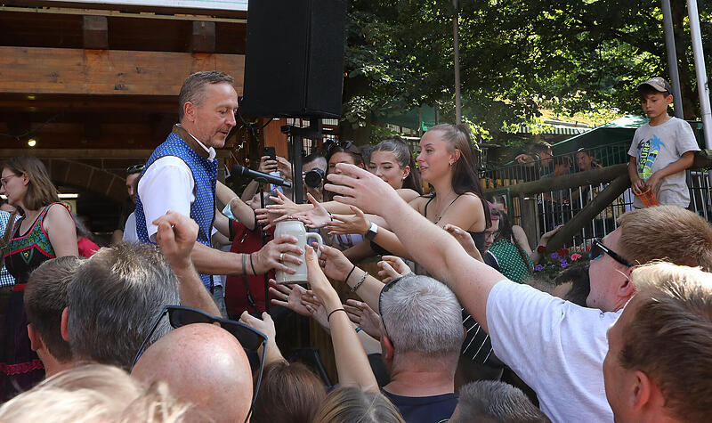 Fo; Annafest Bieranstich; Foto: Barbara HerbstForchheim & Fr&auml;nkische Schweiz