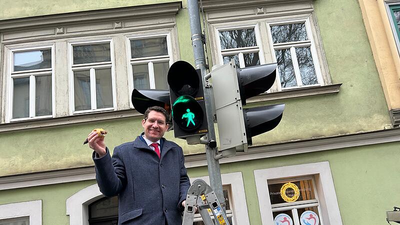 Coburger Bratwurst-Ampel in Betrieb gegangen