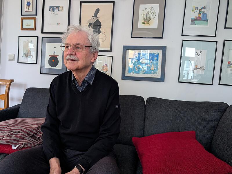 Paul Maar erzählt in seinem Bamberger Haus aus seinem Leben.