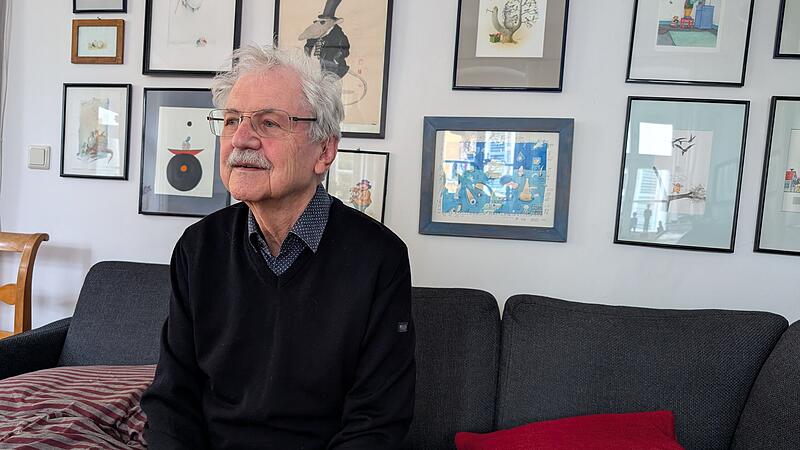 Paul Maar erzählt in seinem Bamberger Haus aus seinem Leben.