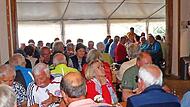 Die Winzerh&uuml;tte war bis auf den letzten Platz gef&uuml;llt.