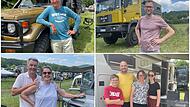Thomas Waldmann, Jochen Wagner, Renate und Stefan Mönnich und Familie Sixt berichten, was sie an der Camping-Area entlang der B286 so besonders finden.