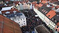 Demonstration für Demokratie und gegen AfD in Weilheim