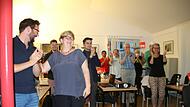Riesige Freude bei Anette Kramme (SPD) und ihren Parteifreundinnen und -freunden in Bayreuth.Forchheim & Fränkische Schweiz