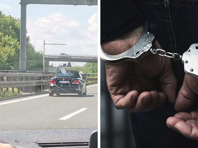 Fahrt auf der A73 endet knapp hinter Gittern Fahrt auf der A73 endet knapp hinter Gittern
