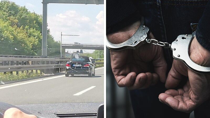 Fahrt auf der A73 endet knapp hinter Gittern Fahrt auf der A73 endet knapp hinter Gittern