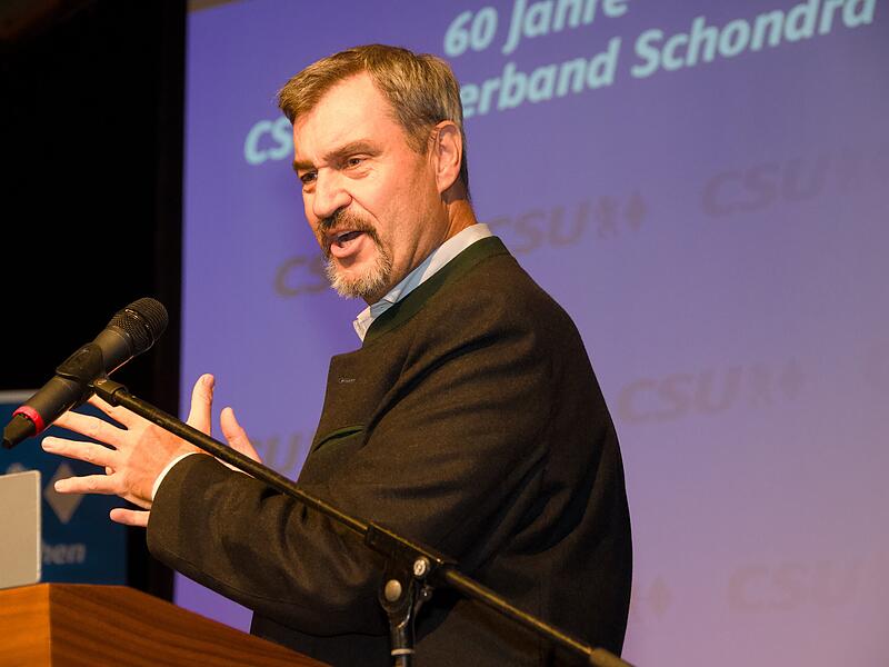 Feier 60 Jahre CSU Schondra mit Ministerpräsident Markus Söder