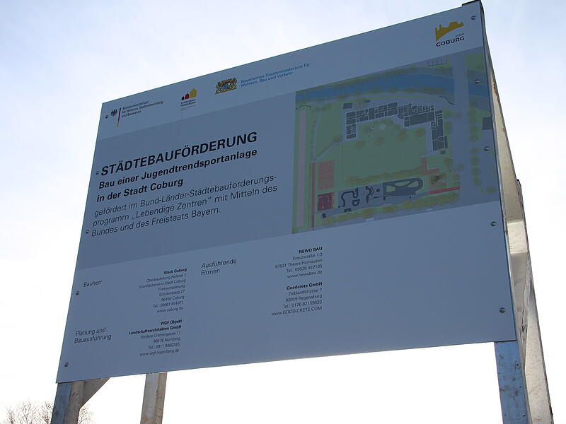Baubeginn f&uuml;r neue Trendsportanlage in Coburg