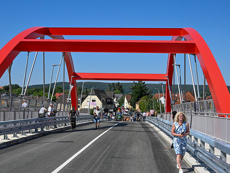 Piastenbrücke Forchheim EröffnungEröffnung Piastenbrücke