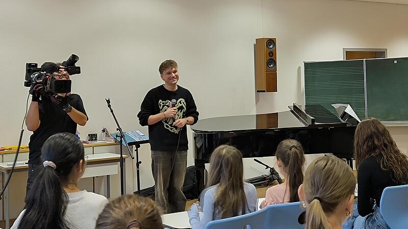 Sebastian Zappel im Gymnasium in Herzogenaurach
