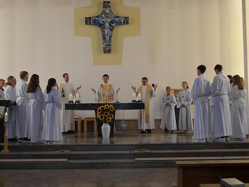 Tomasz Dzikowski selbst hielt die Predigt bei seinem Abschiedsgottesdienst in der Pfarrkirche St. Marien Coburg.