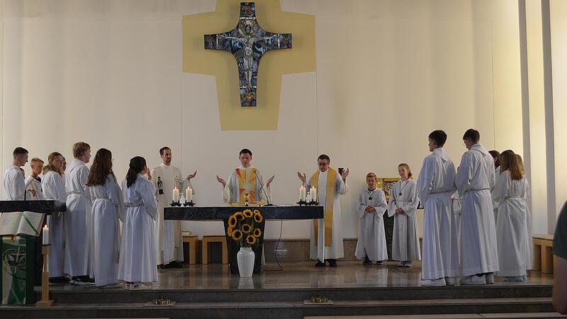 Tomasz Dzikowski selbst hielt die Predigt bei seinem Abschiedsgottesdienst in der Pfarrkirche St. Marien Coburg.